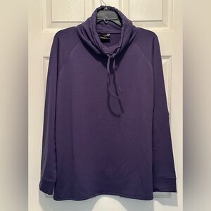 Women's 32 Degrees Heat Royal Blue Cowl /Funnel Neck Pullover Sweatshirt Size XL